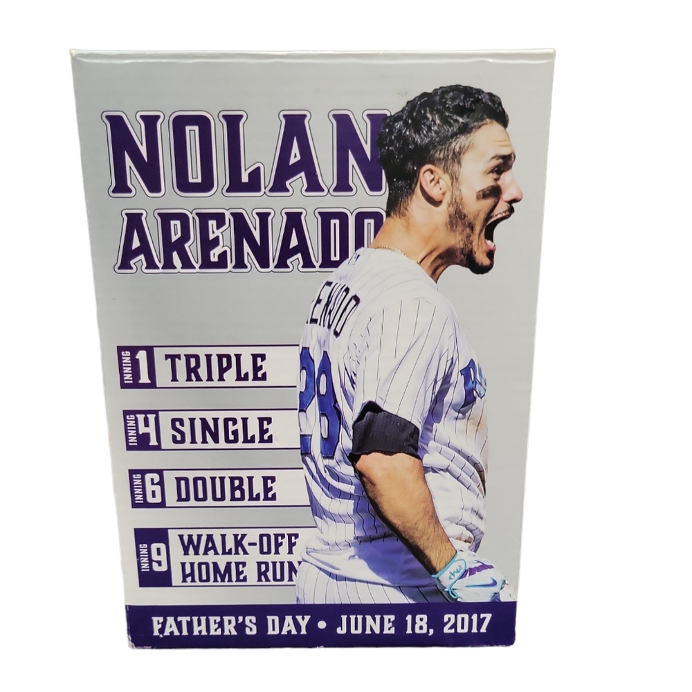 New In Box! 2017 Colorado Rockies Nolan Arenado Walk-Off Cycle Bobblehead